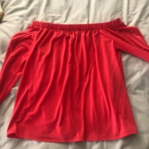 Off the shoulder long sleeve